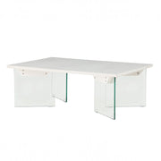 Venture Home Ester Sofa bord 120x80x42 cm - Glass / Concretelook