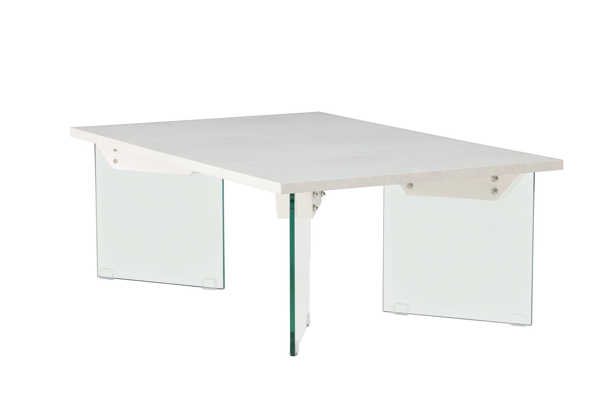 Venture Home Ester Sofa bord 120x80x42 cm - Glass / Concretelook