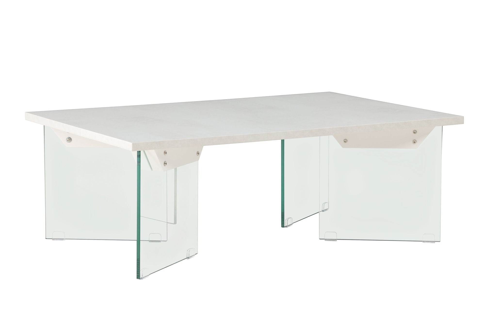 Venture Home Ester Sofa bord 120x80x42 cm - Glass / Concretelook