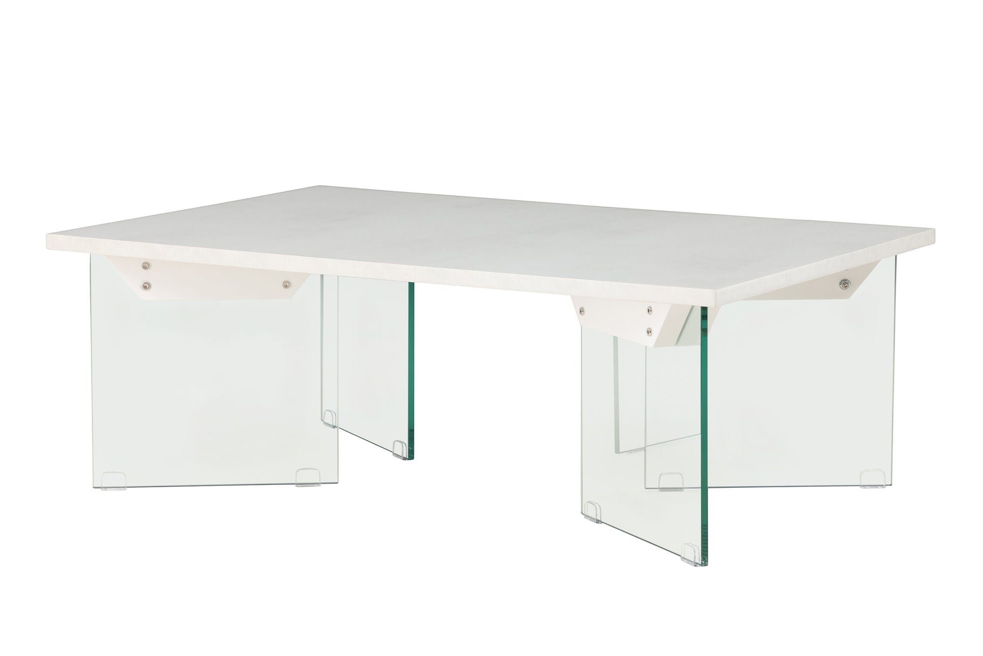 Venture Home Ester Sofa bord 120x80x42 cm - Glass / Concretelook