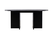 Venture Home Strada spisebord 120/170 x120x74 cm - Black / Oak Veneer