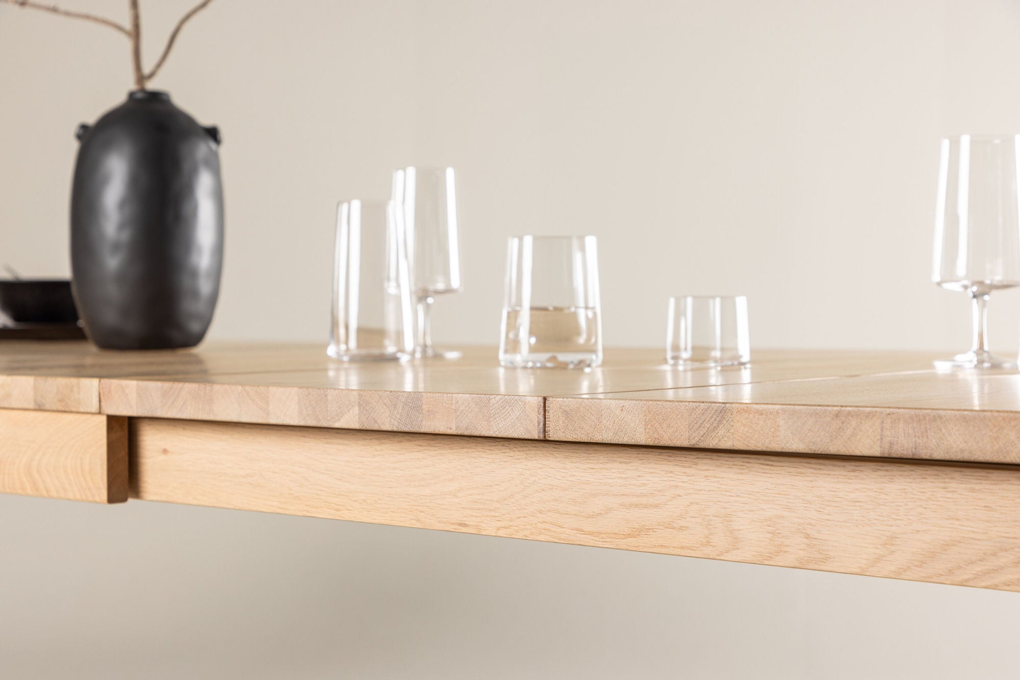 Vind Slider Extention bord - White Wash - 170+40+40cm