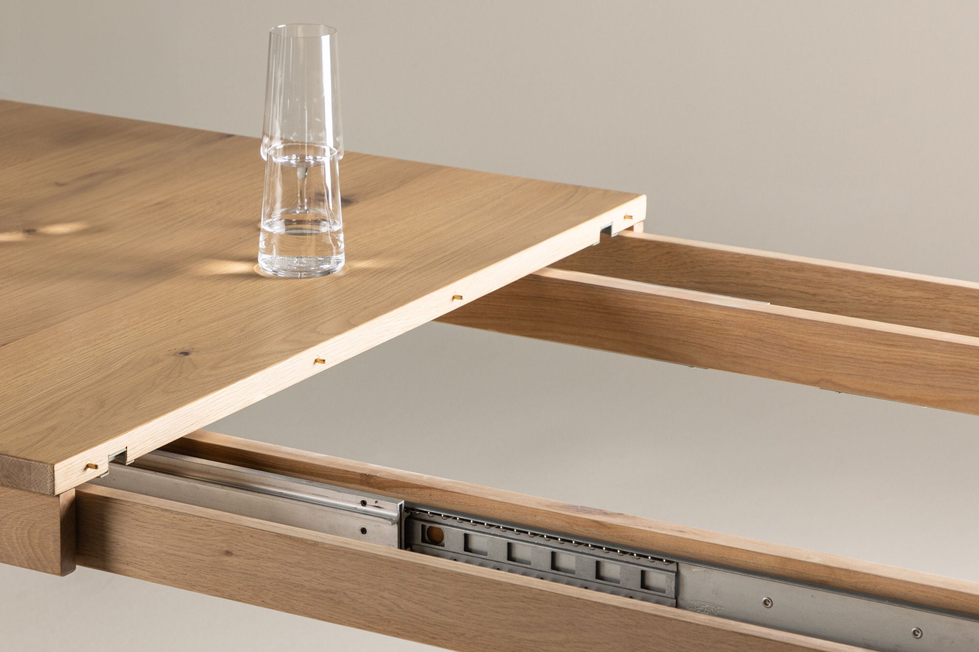 Vind Slider Extention bord - White Wash - 170+40+40cm