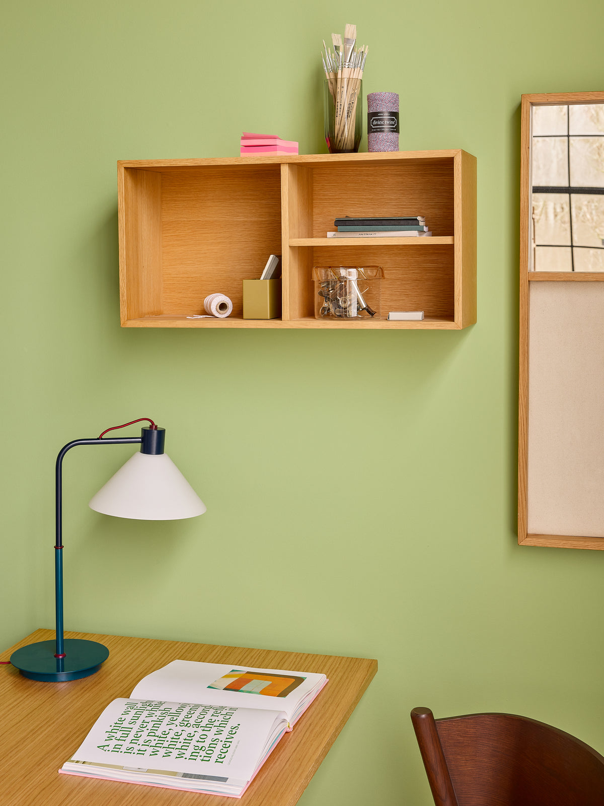 Spot bordlampe blå