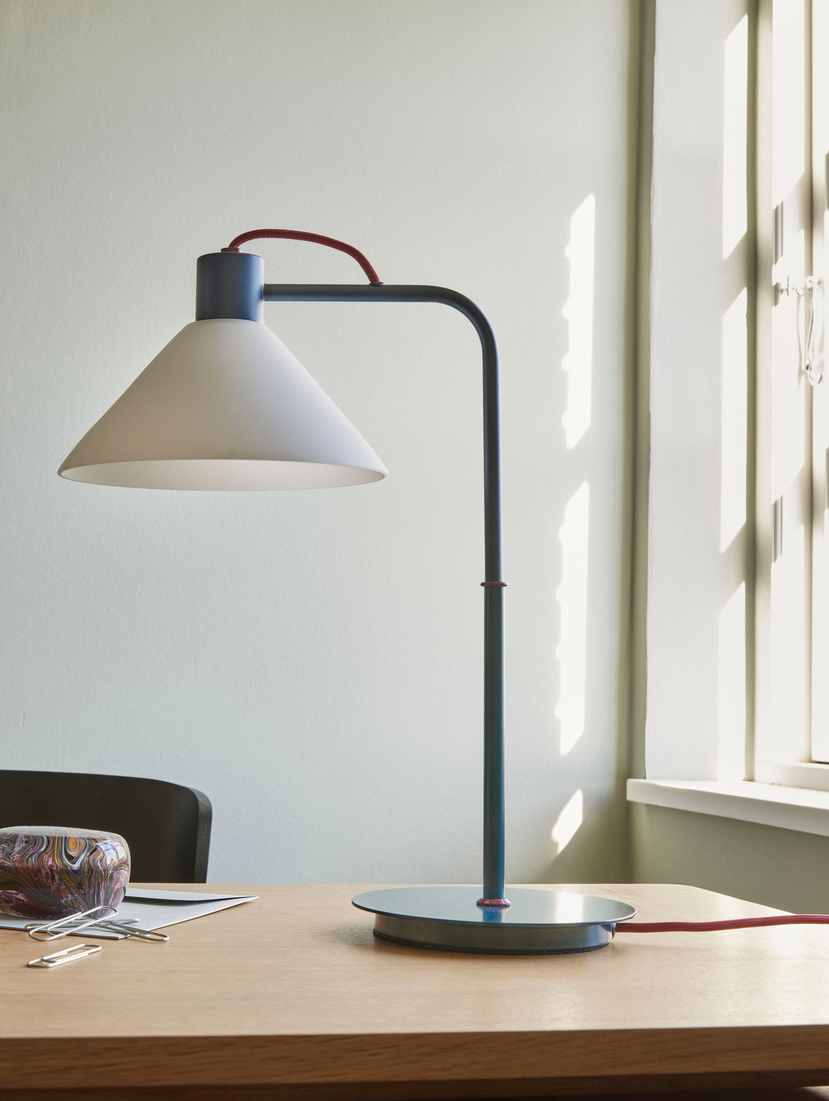 Spot bordlampe blå