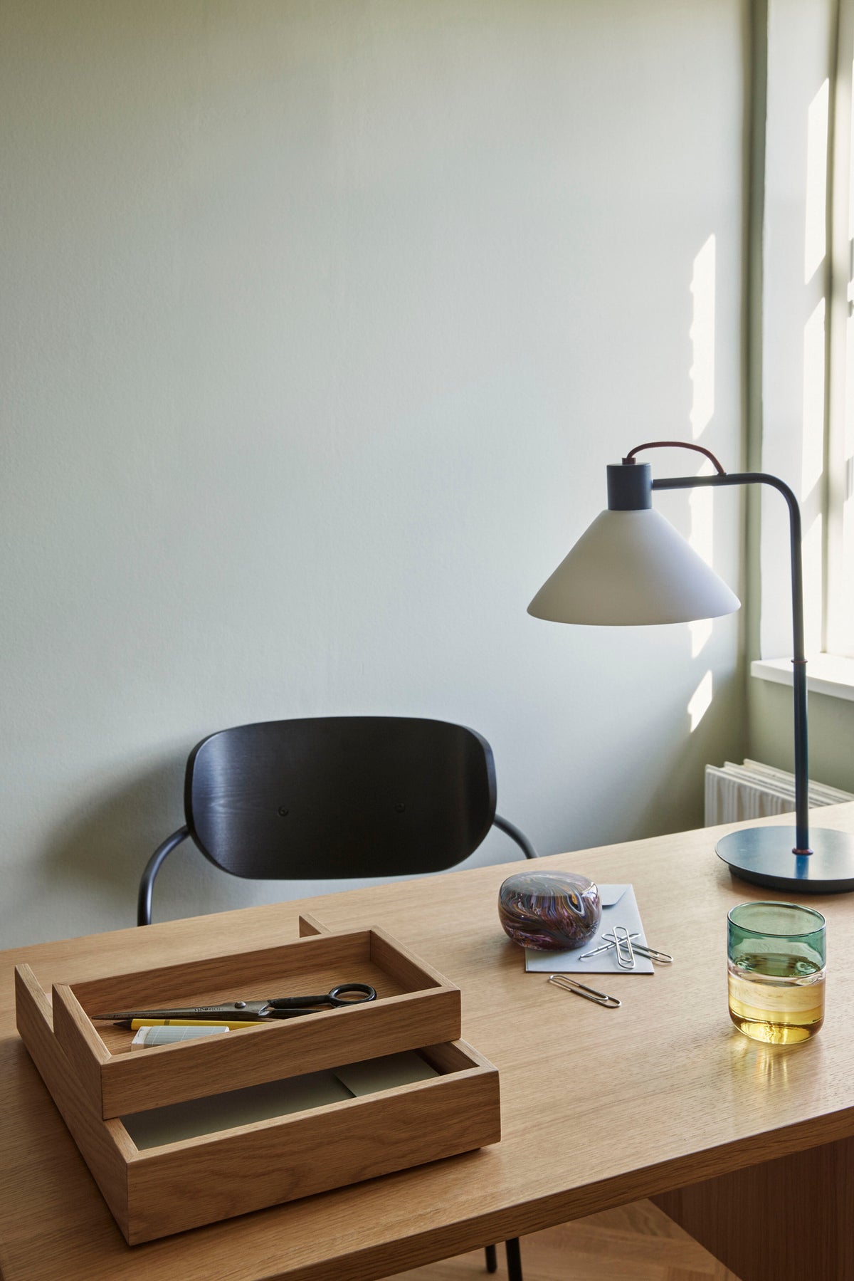 Spot bordlampe blå