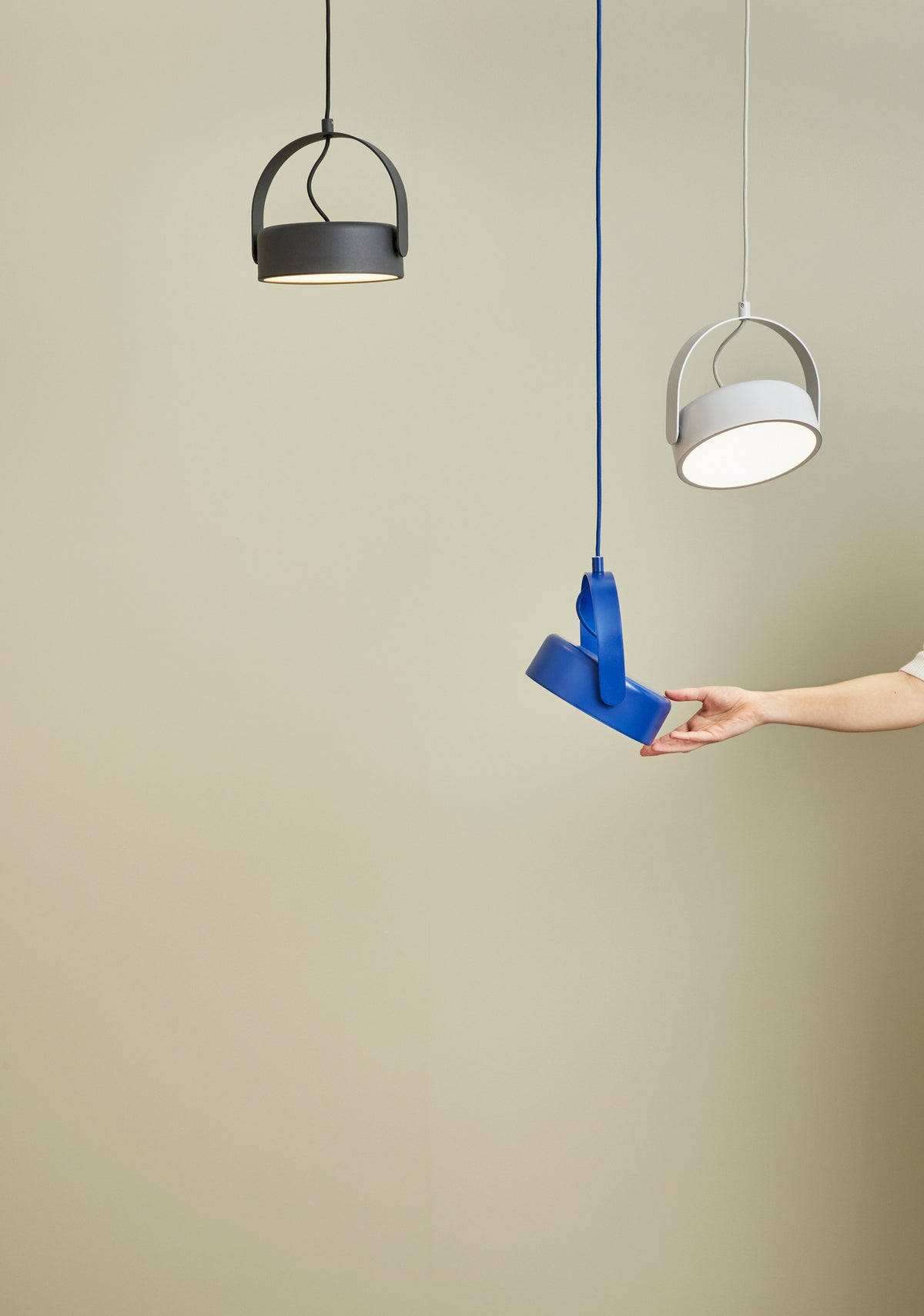 Scene pendel lampe Grå