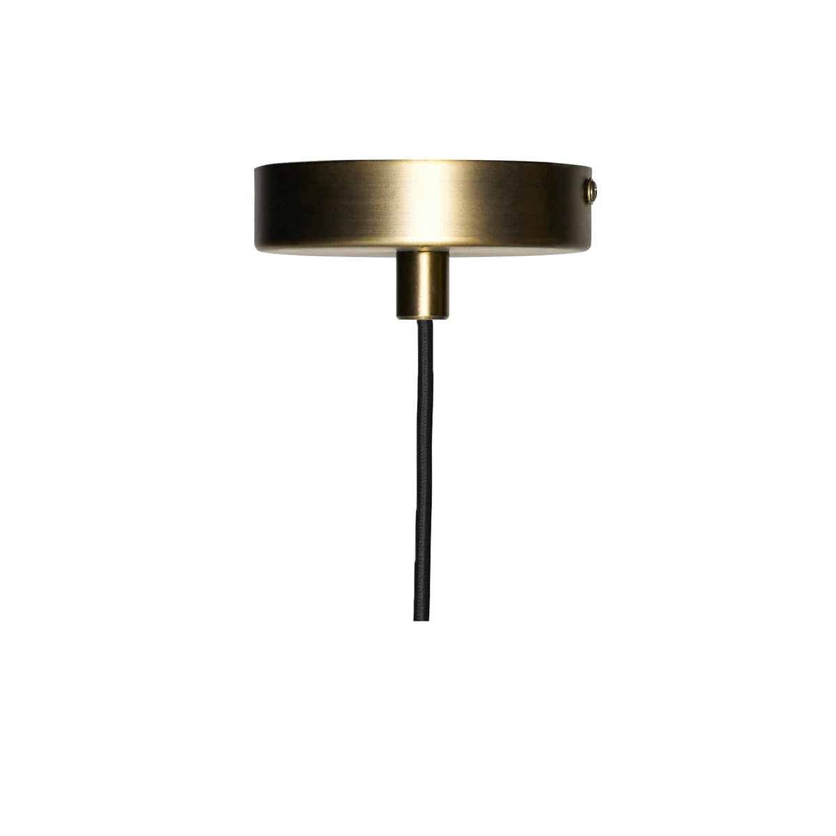 Contrast pendel lampe i messing