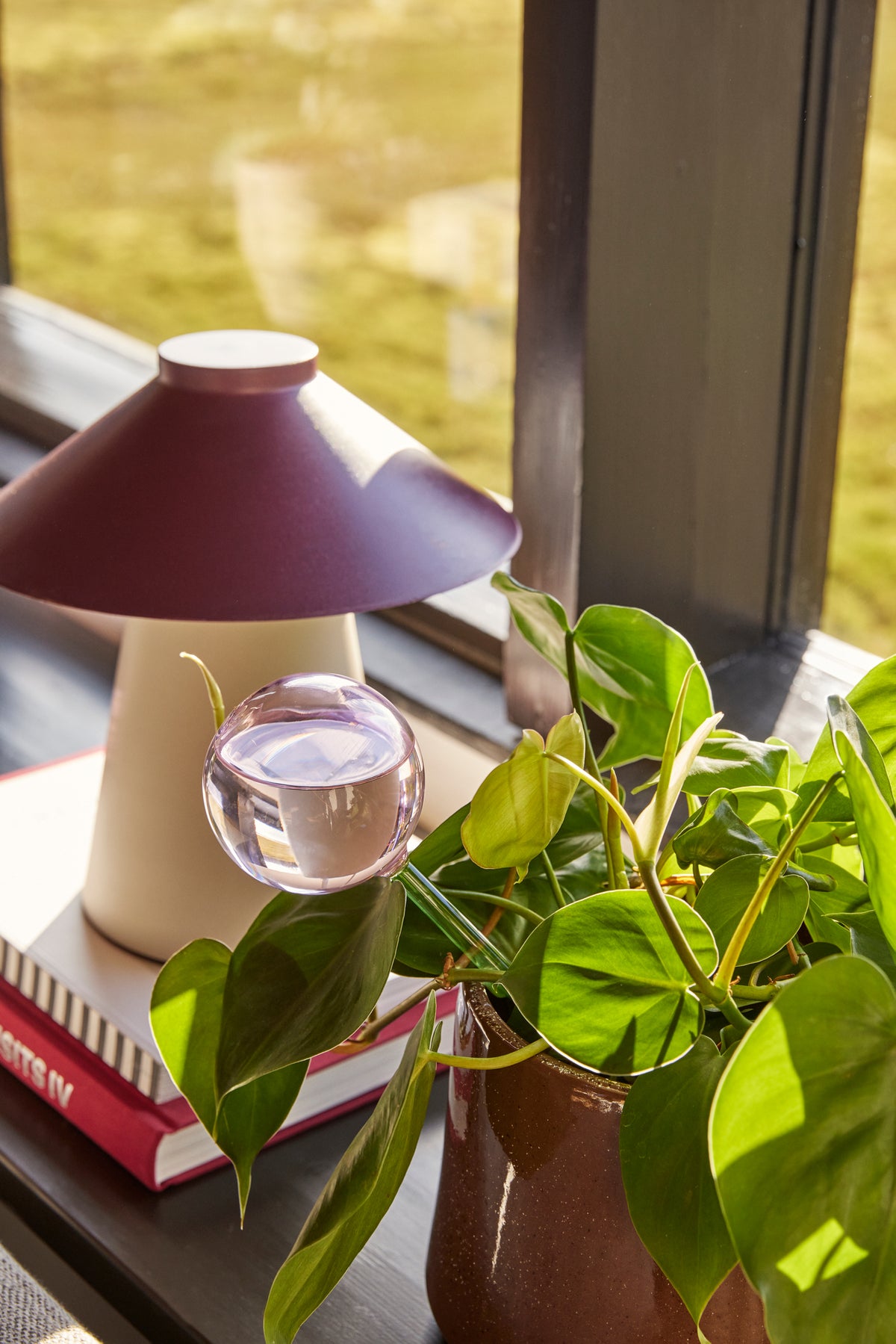 Chipper bordlampe sand/bordeaux
