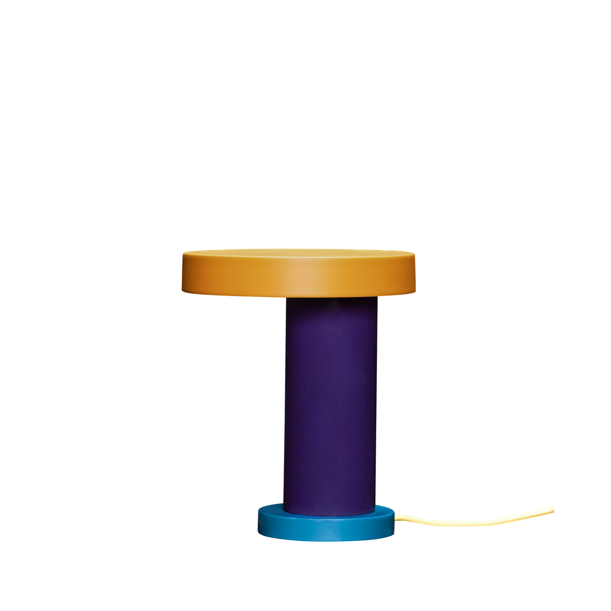 Magisk bordlampe lilla/gul