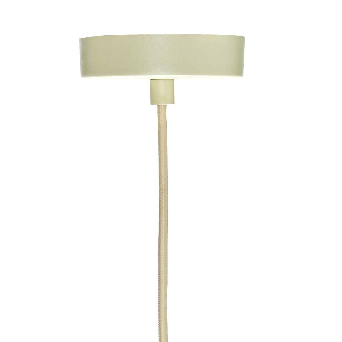 Solid pendel Lampe hvid/sand