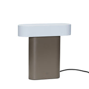 Elegant bordlampe brun/lysegrå
