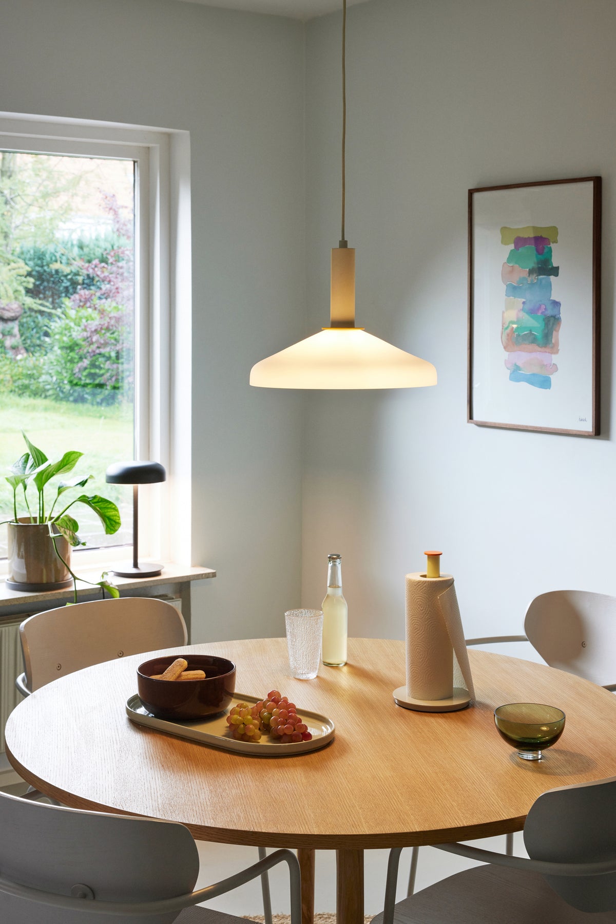 Apollo pendel lampe sand/orange