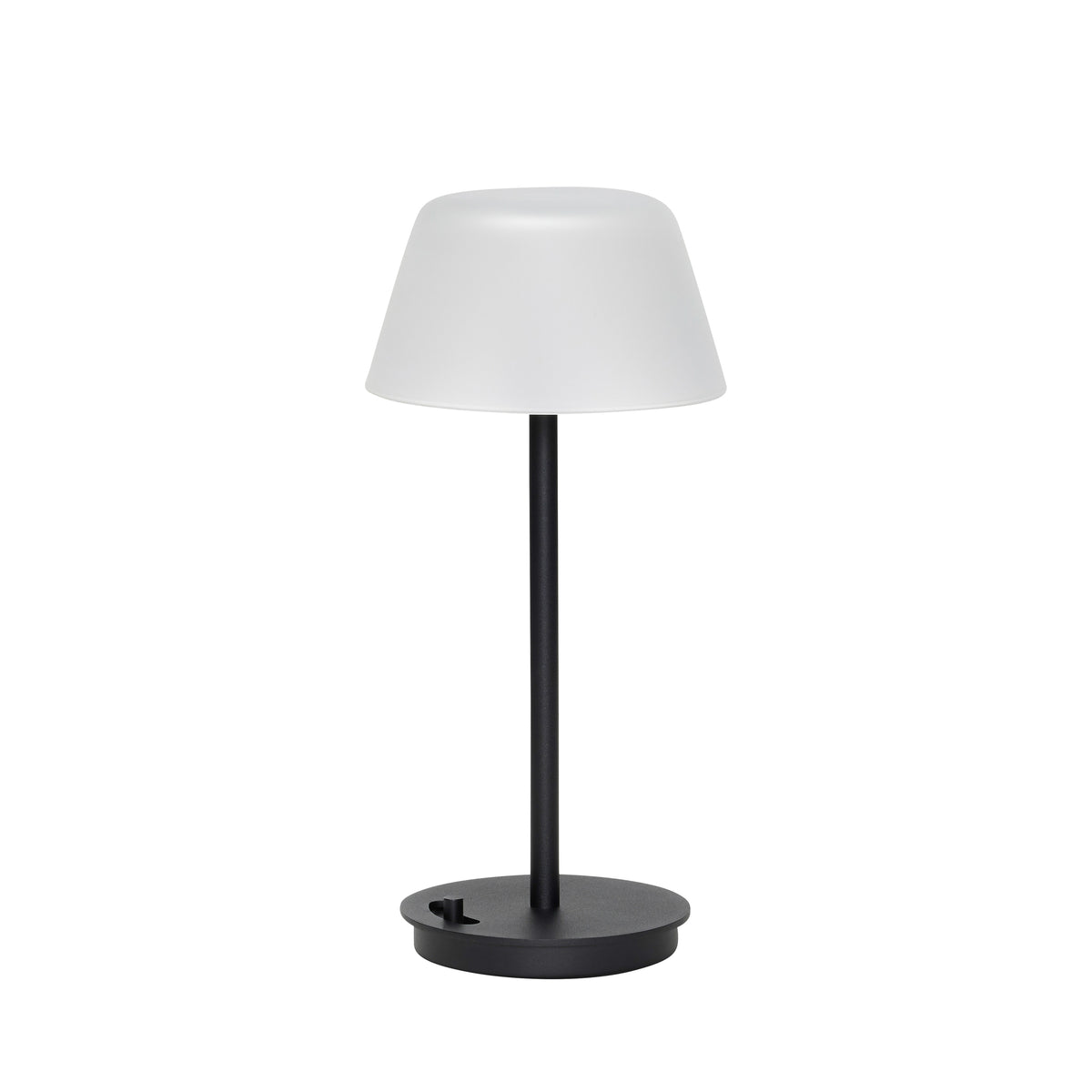 Bærbar bordlampe, sort
