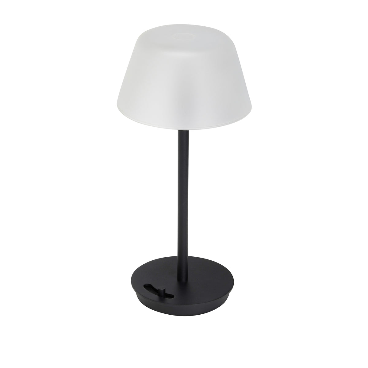 Bærbar bordlampe, sort
