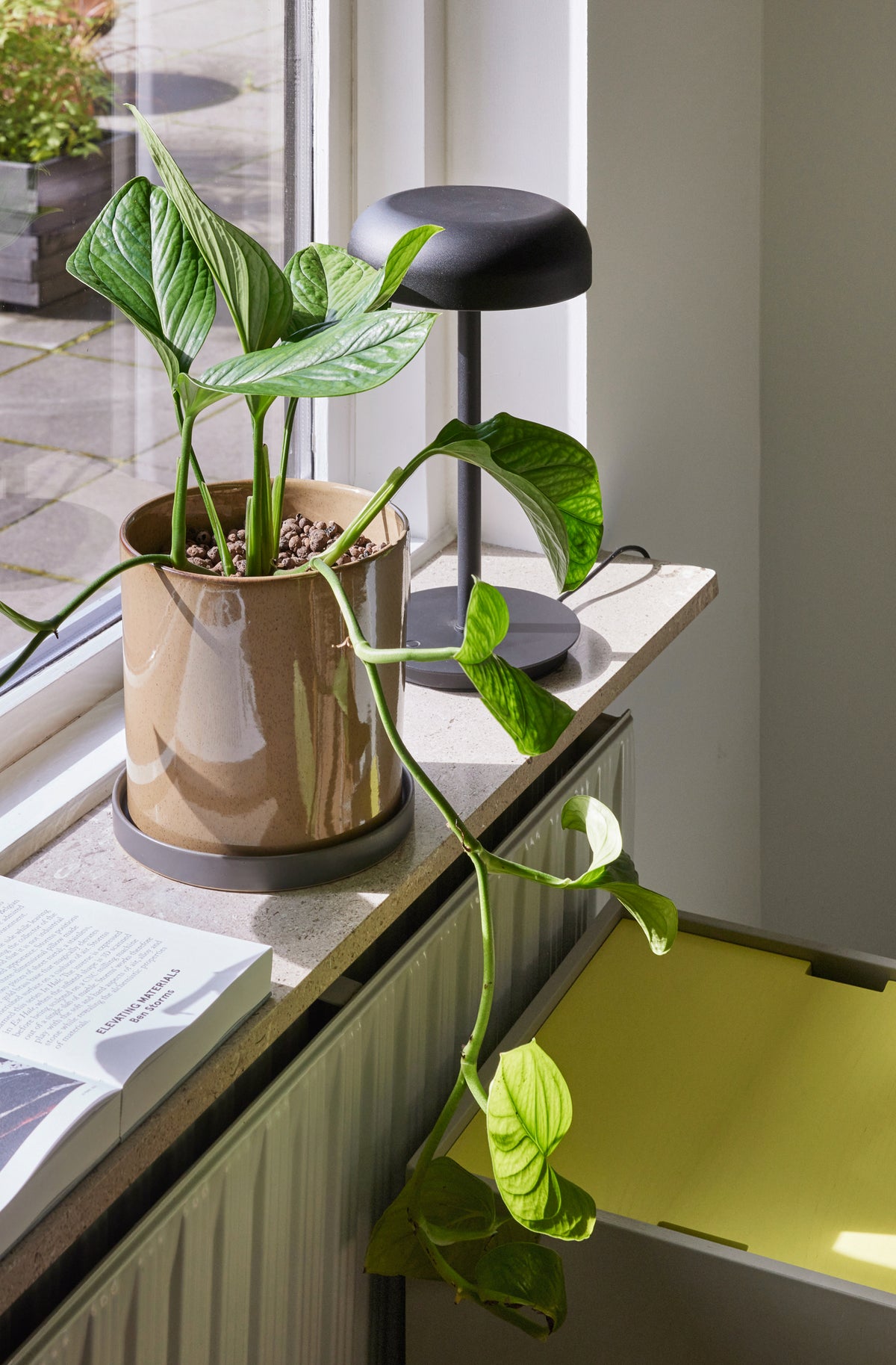 Velo bordlampe, sort