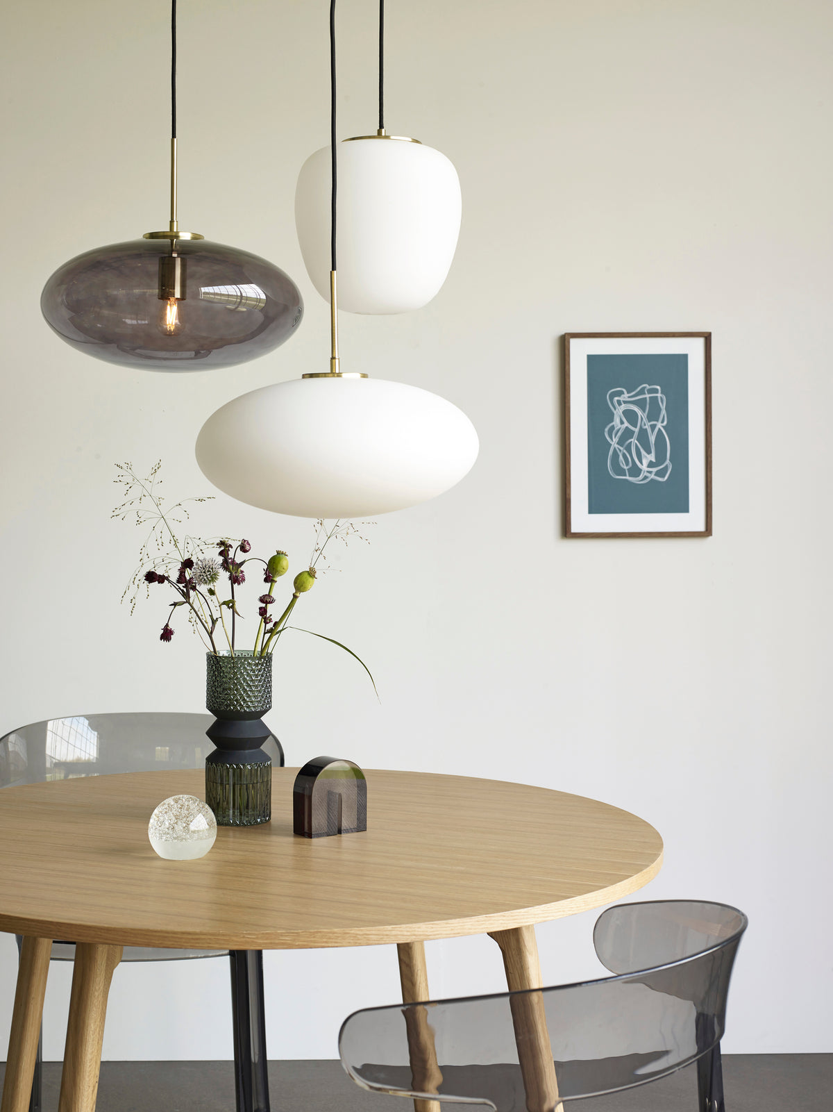 Muse pendel lampe Ellipse hvid