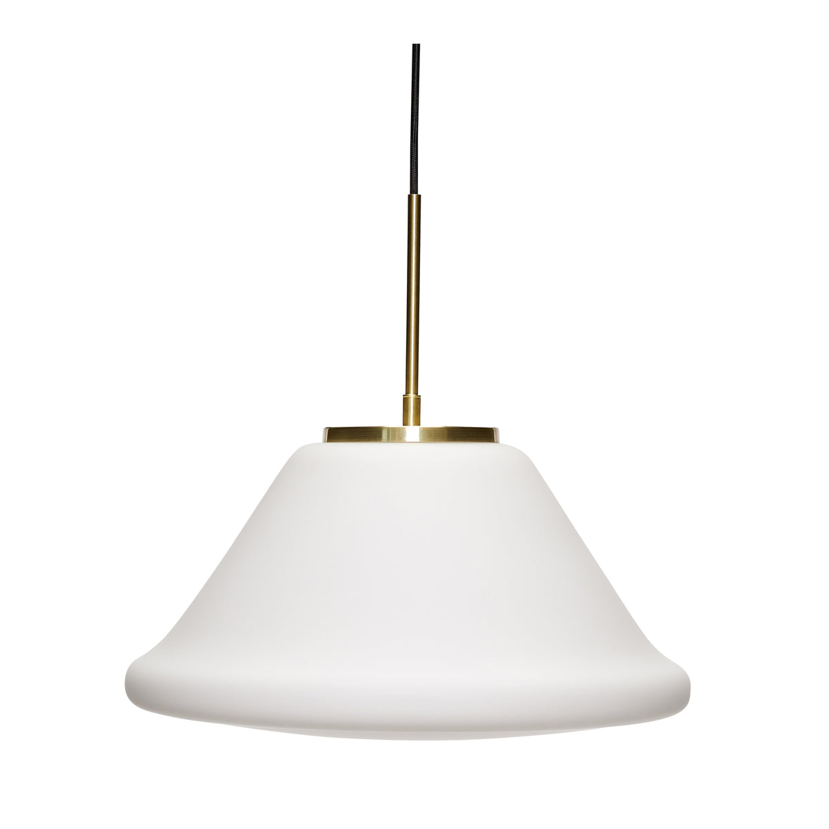 Muse trekantet hvid pendel lampe