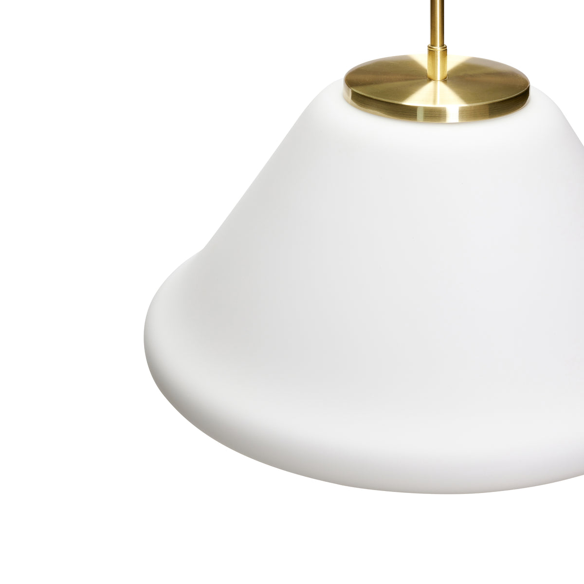 Muse trekantet hvid pendel lampe