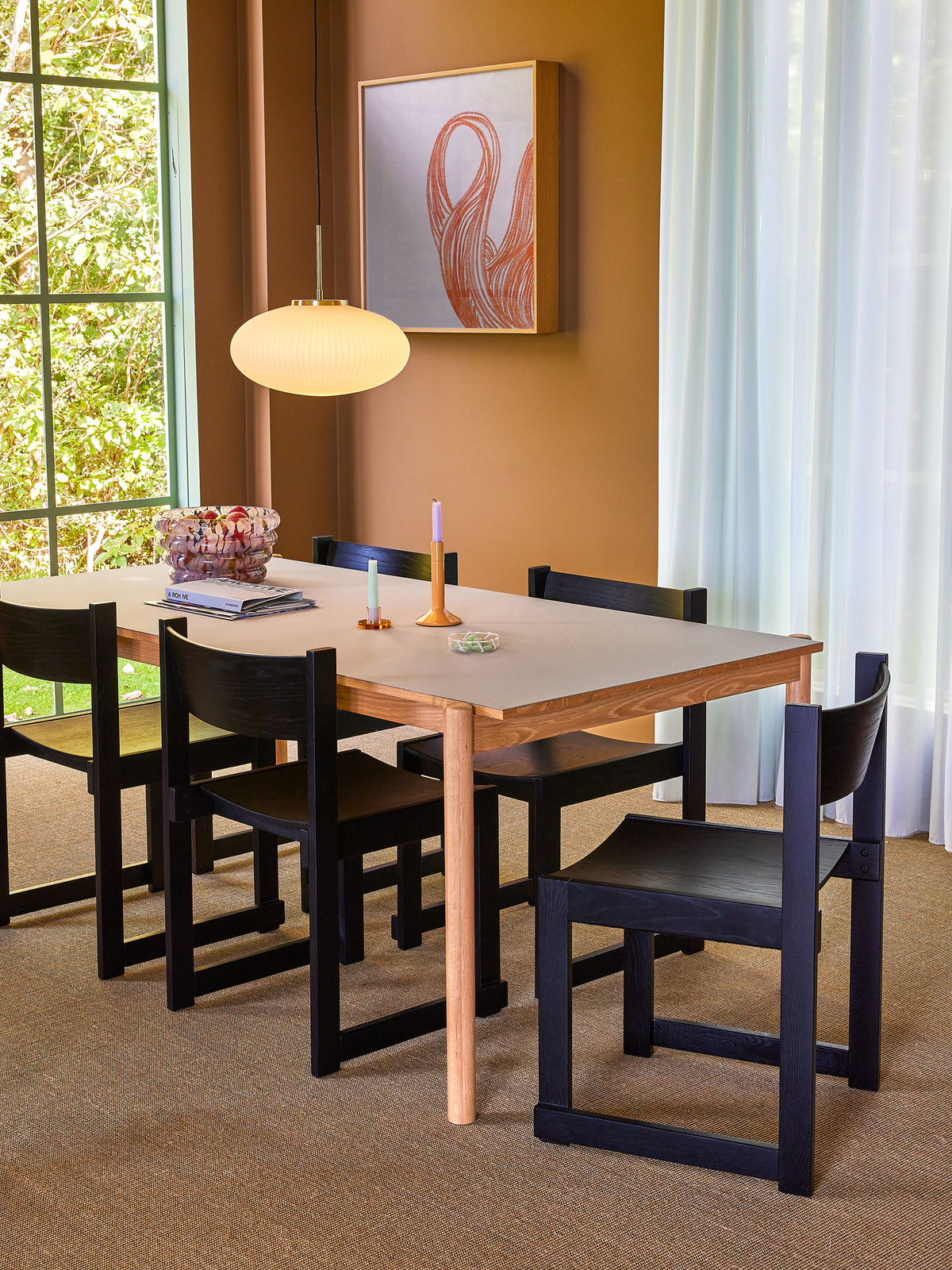 Serene Pendel lampe Ellipse Hvid