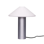 Orbit bordlampe i metallic sølv