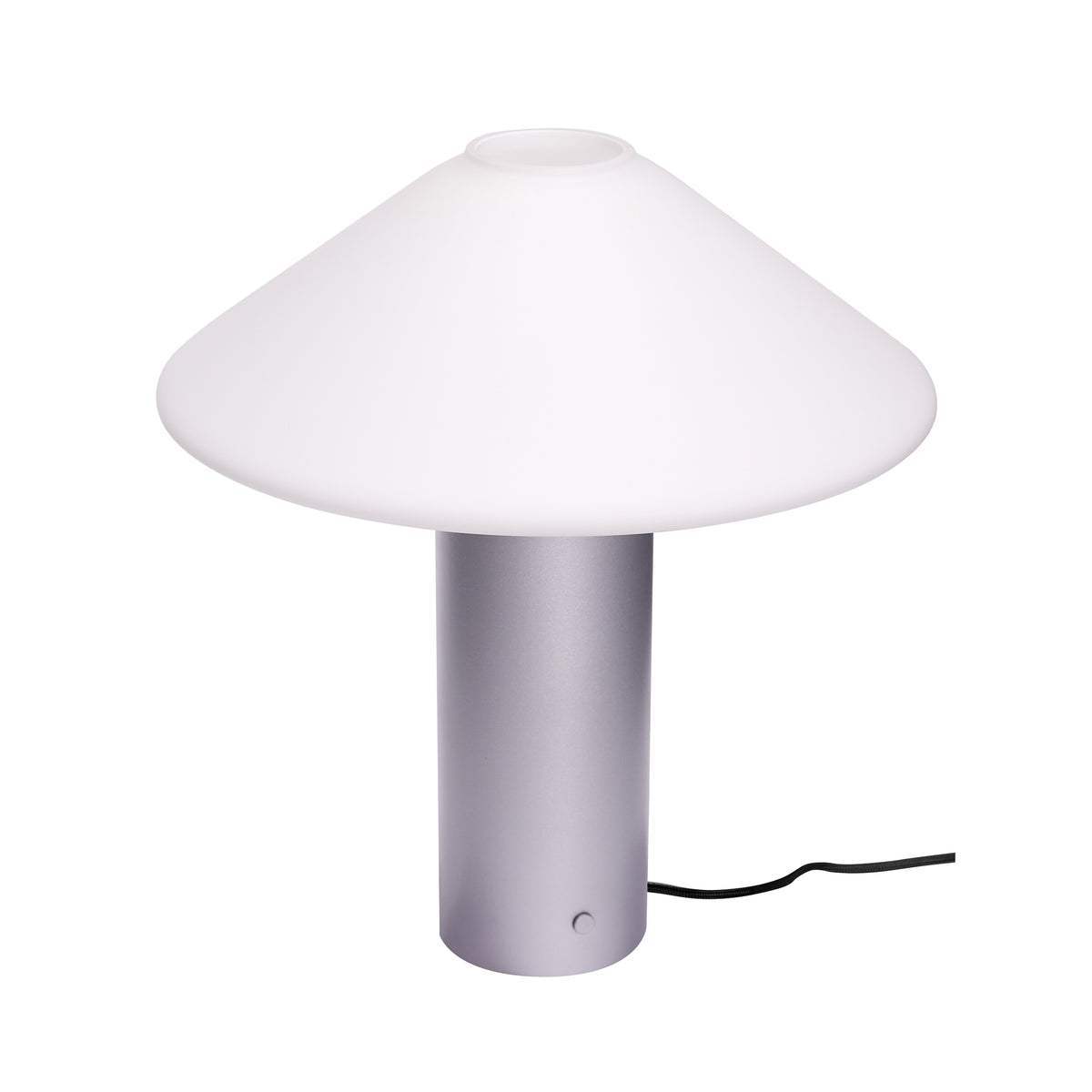 Orbit bordlampe i metallic sølv