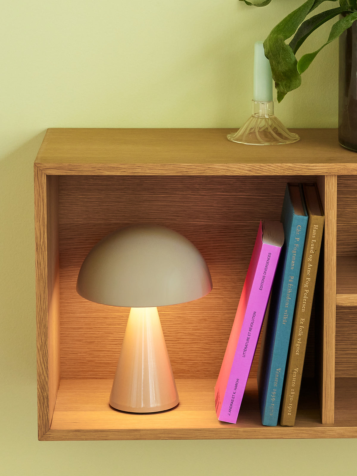 Mush bærbar bordlampe - lys sand