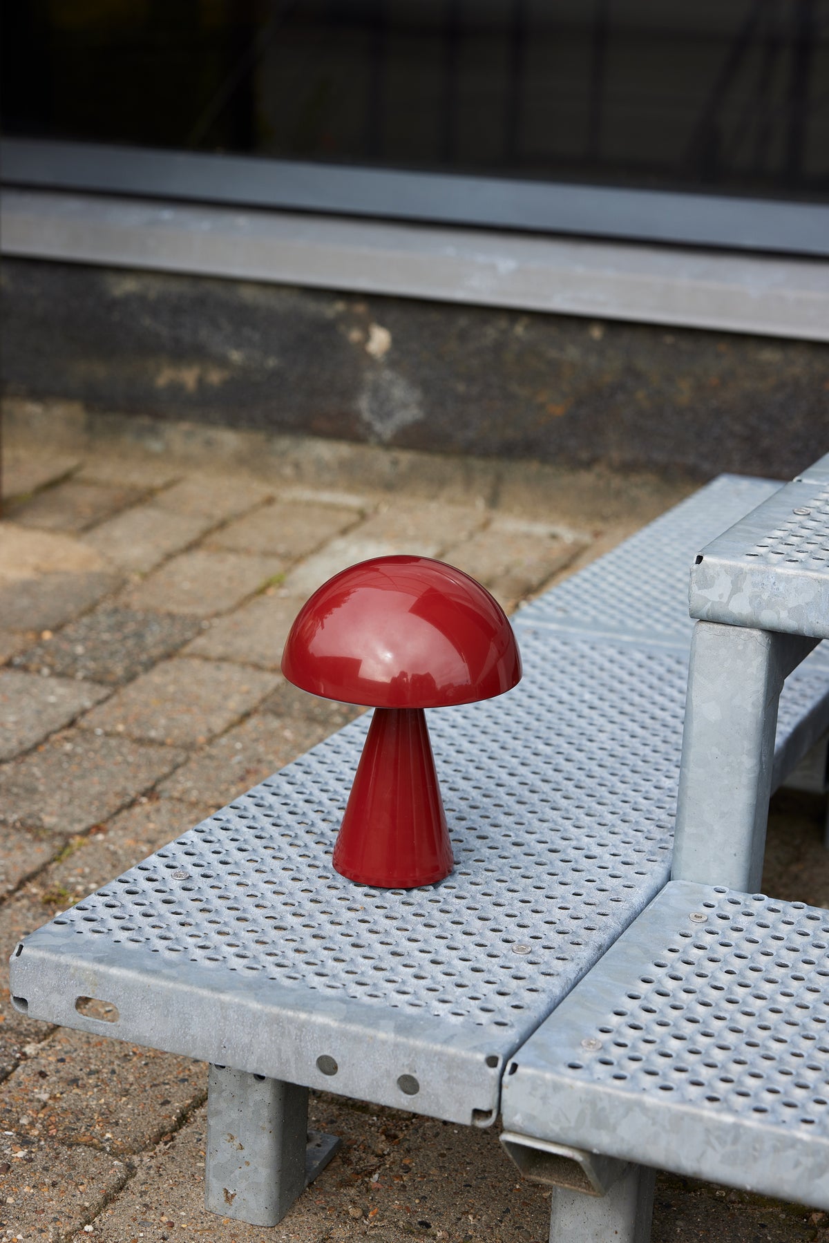Mush bærbar bordlampe, rød
