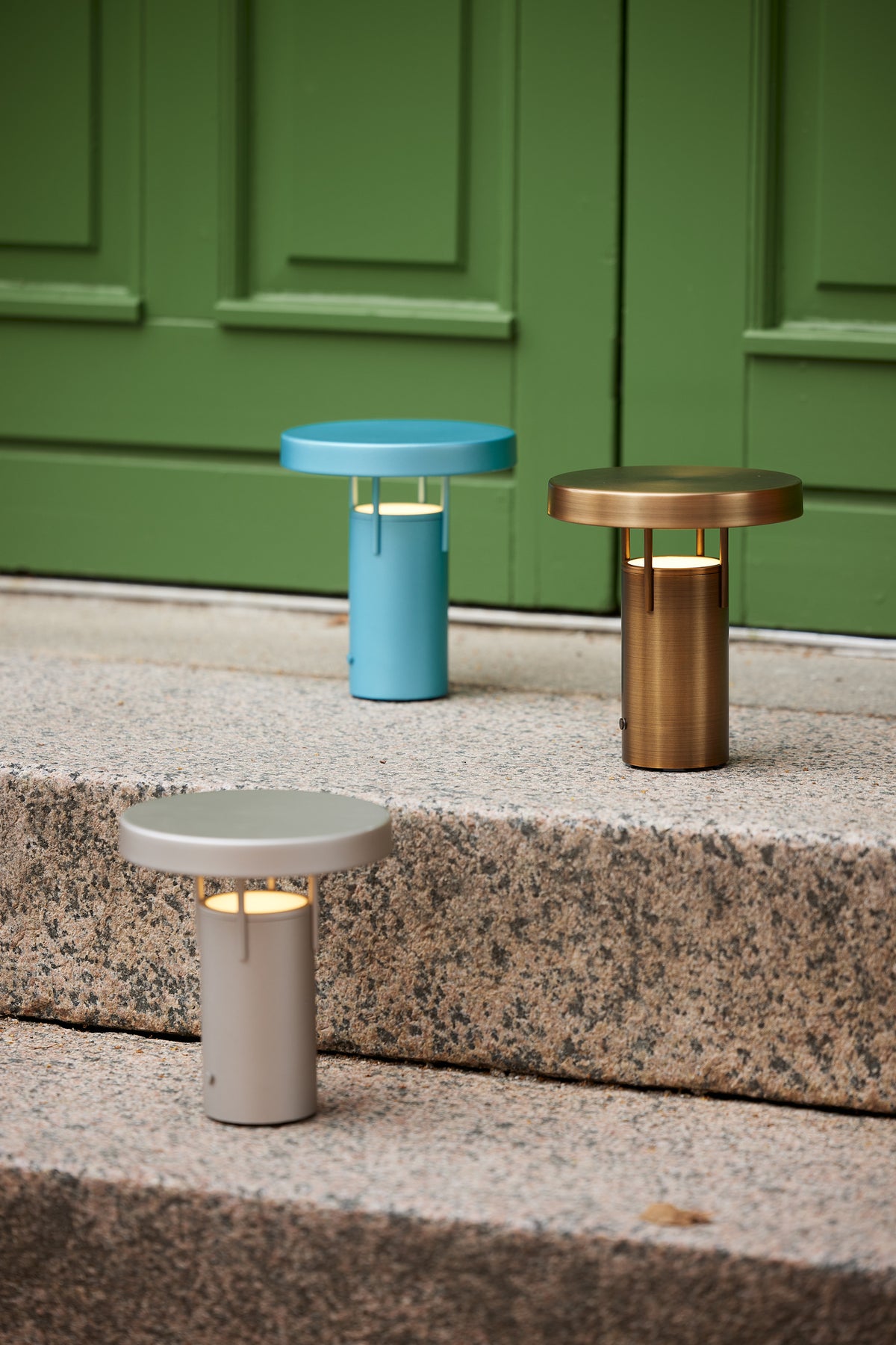 BringMe Bærbar Mini bordlampe Metallisk Turkis