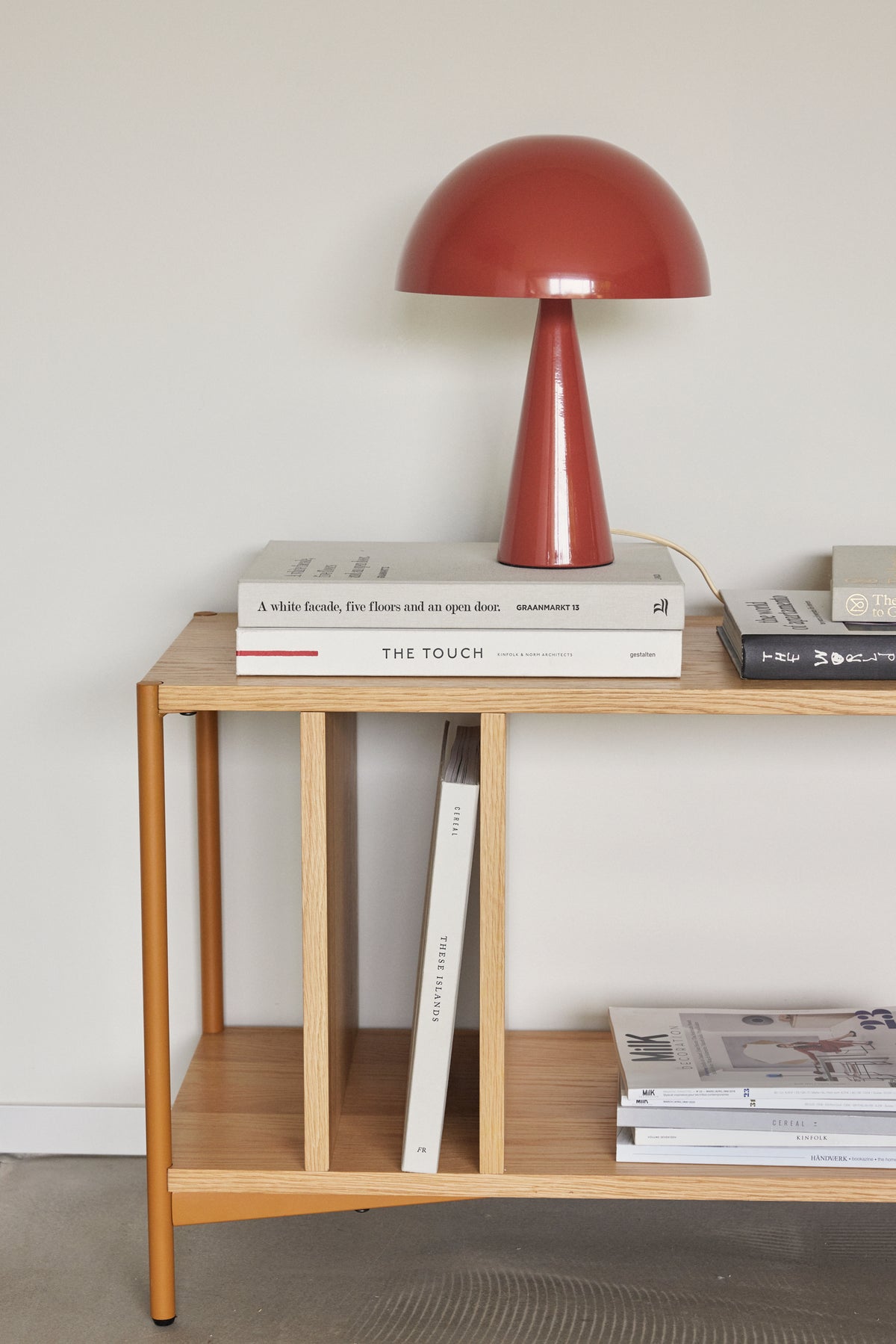 Mush mini bordlampe rød