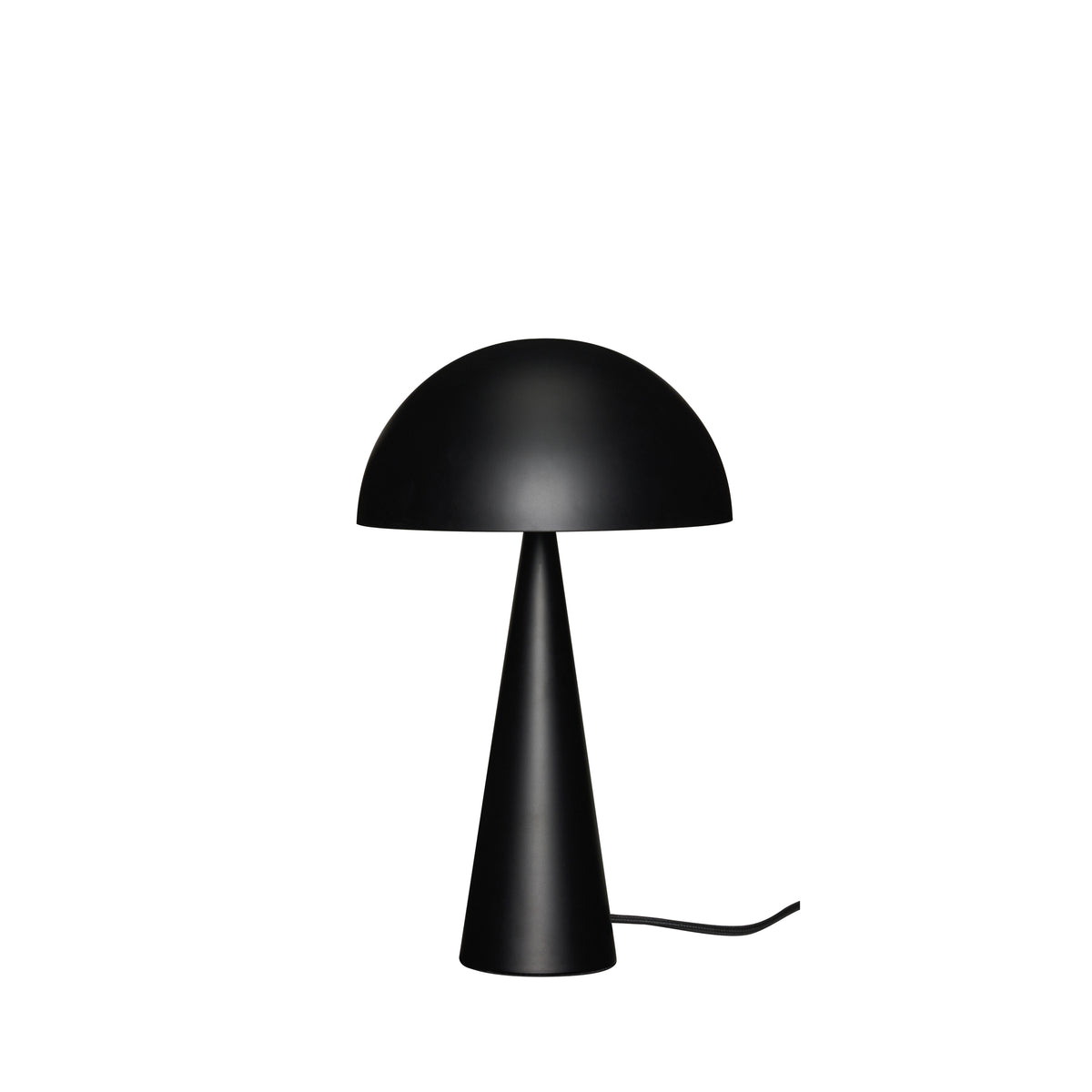 Mush høj bordlampe i mat sort