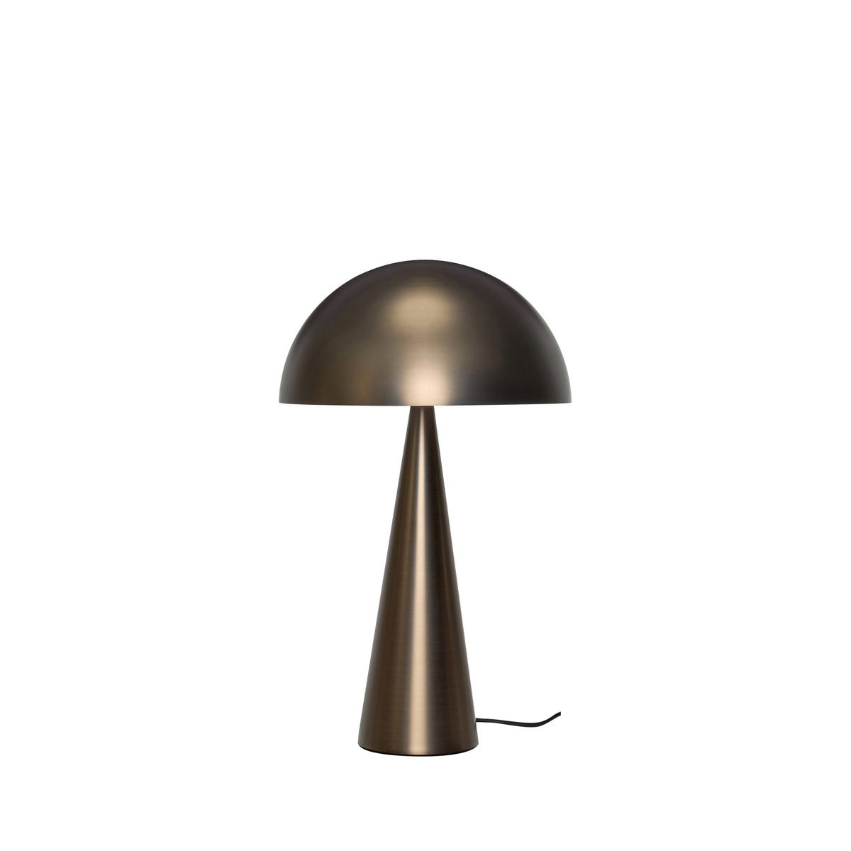 Mush bordlampe, høj, børstet messing