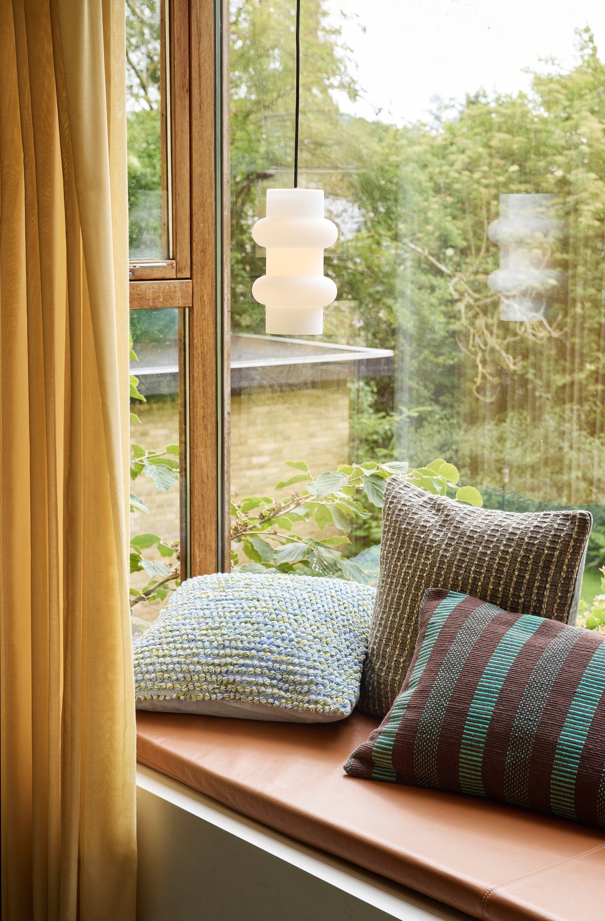 Pilule dobbelt pendel lampe, mat hvid