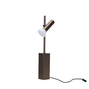 Sæt bordlampe i bruneret messing