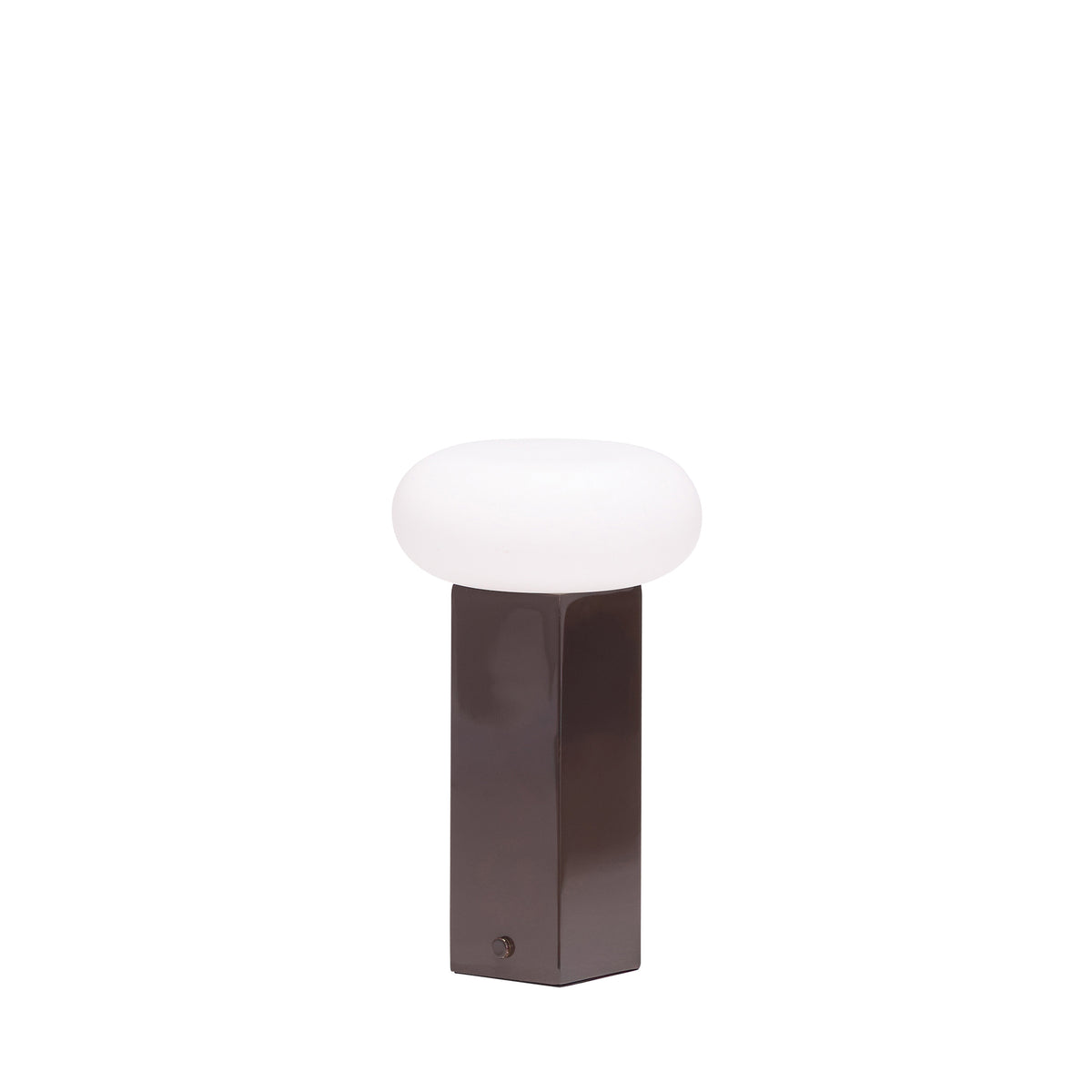 Lav bærbar bordlampe, brun