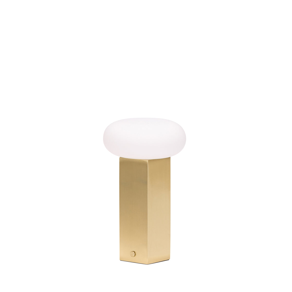 Lav bærbar bordlampe i messing