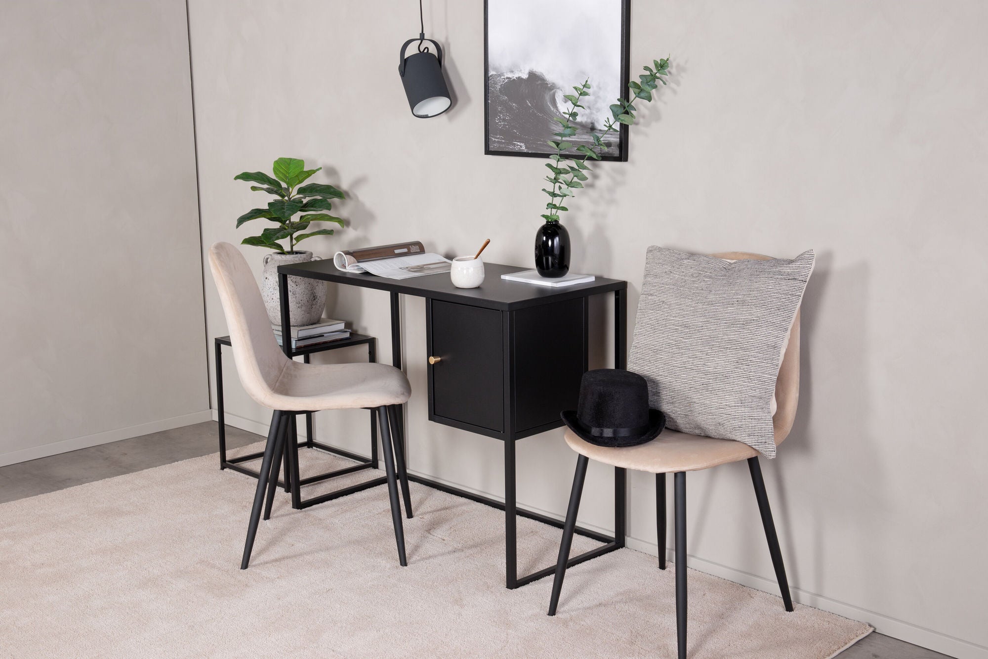 Venture Home Bakal - skrivebord - Black - Ersätter 18070-208
