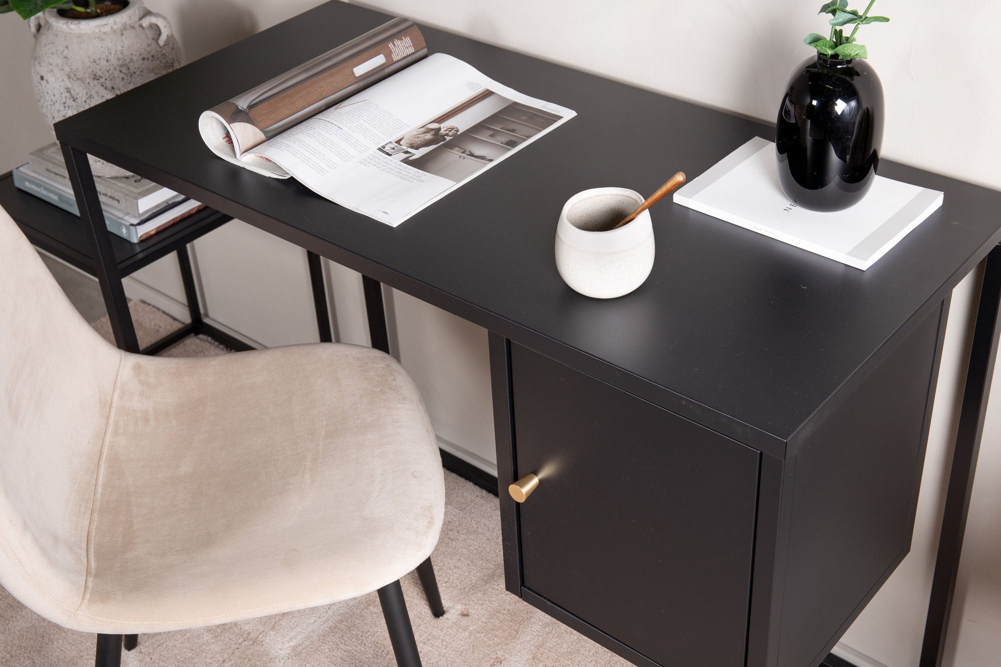 Venture Home Bakal - skrivebord - Black - Ersätter 18070-208