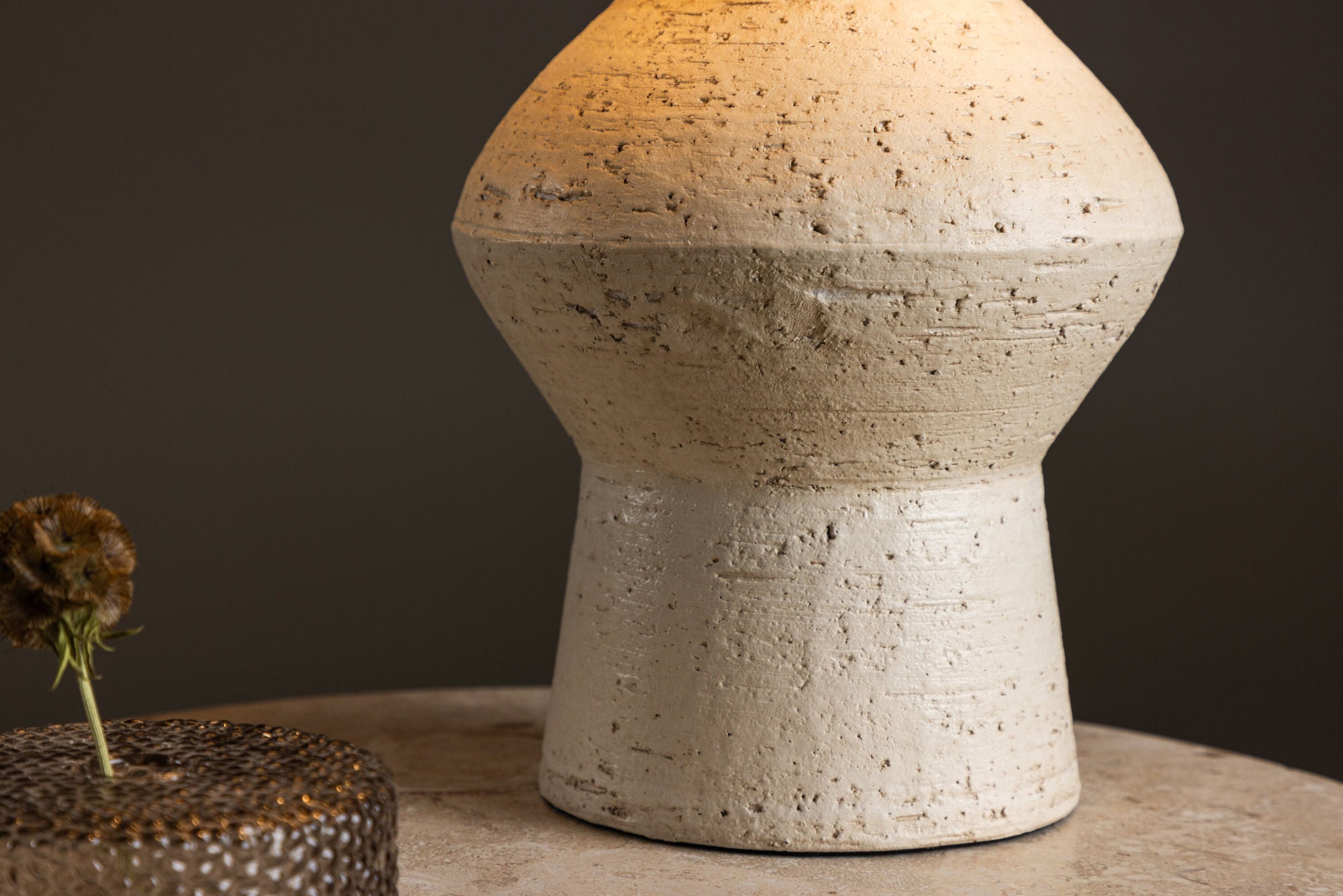 Vind Valön bord lampe ⌀30 - Terracotta / Ivory Jute