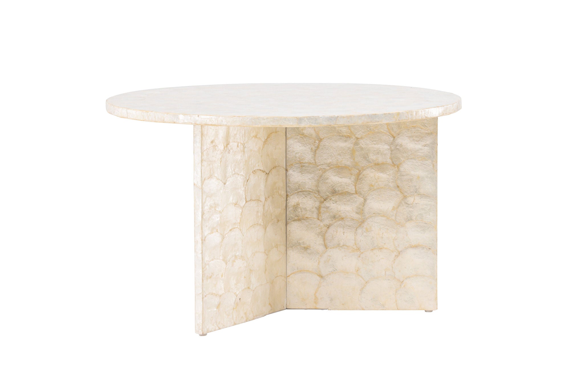 Vind Smögen Sofa bord ⌀70 - Capiz / Natural