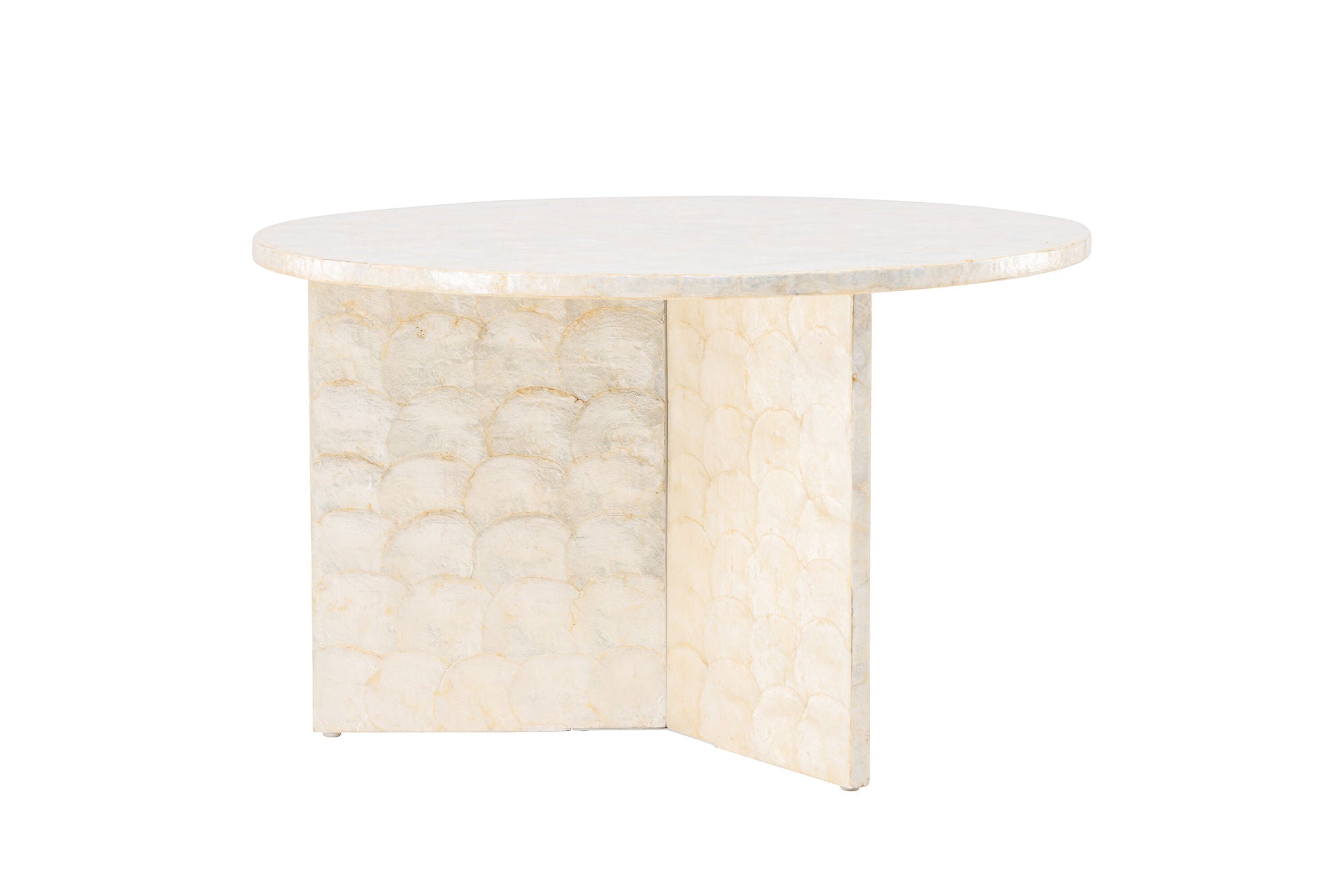 Vind Smögen Sofa bord ⌀70 - Capiz / Natural