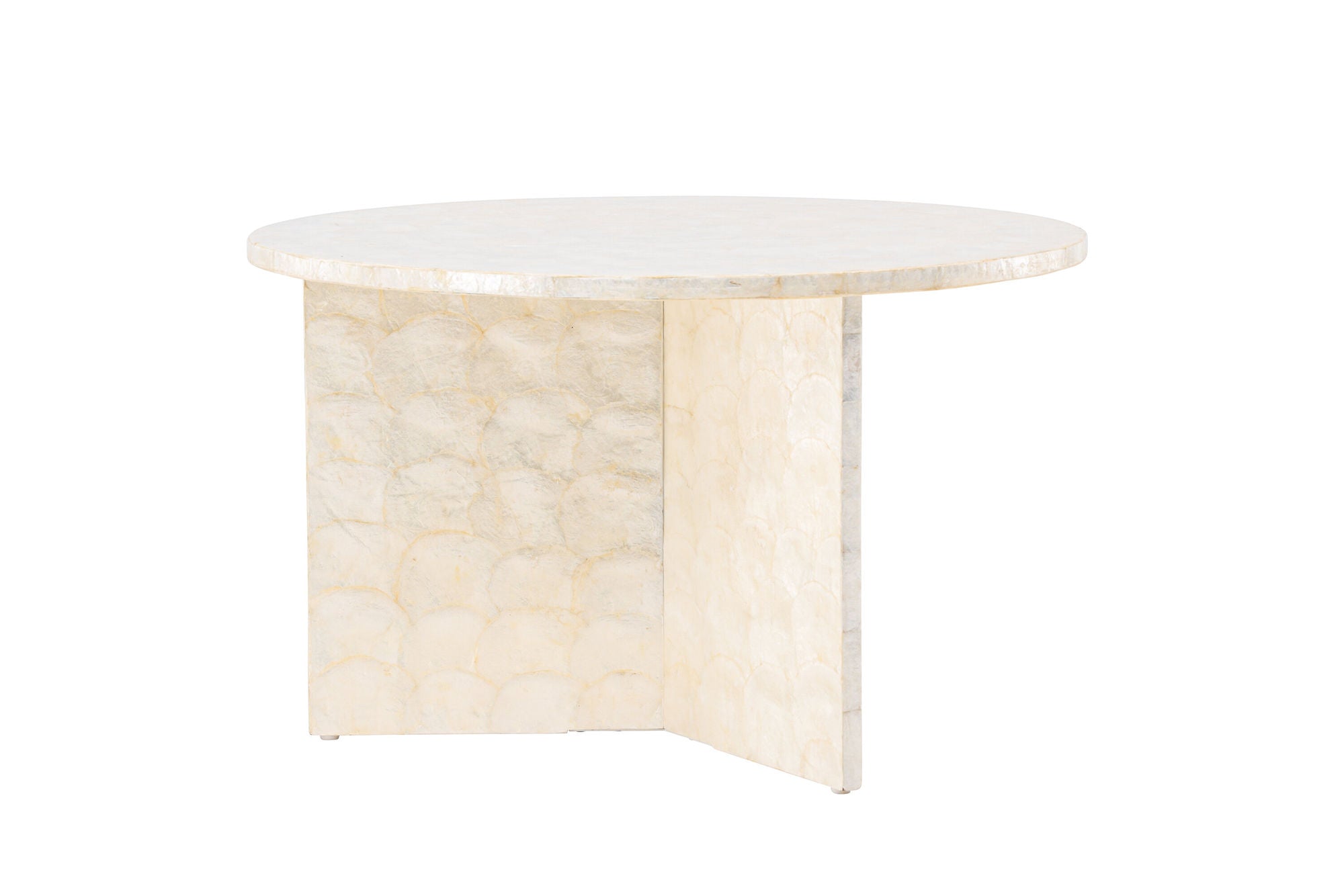 Vind Smögen Sofa bord ⌀70 - Capiz / Natural