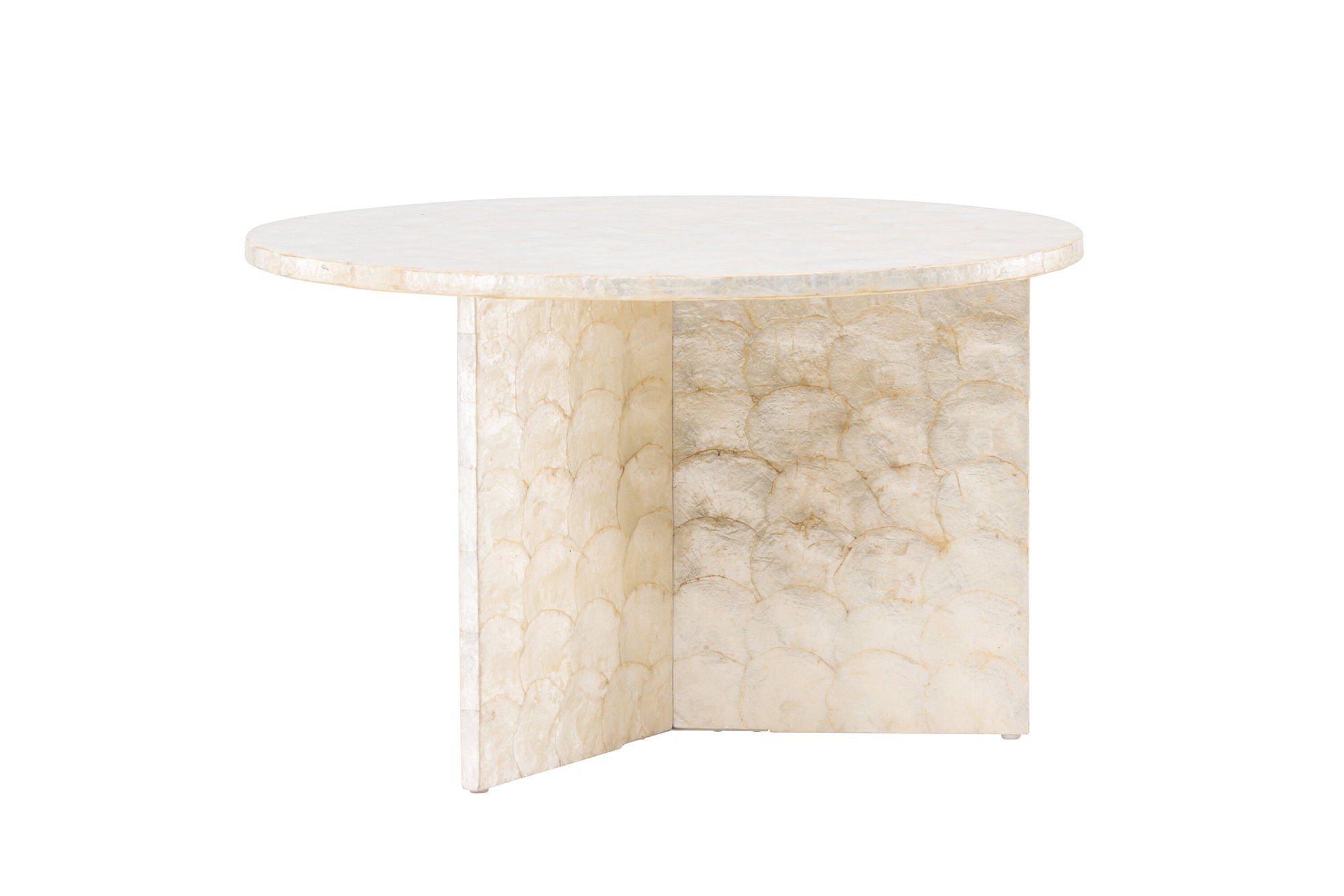 Vind Smögen Sofa bord ⌀70 - Capiz / Natural
