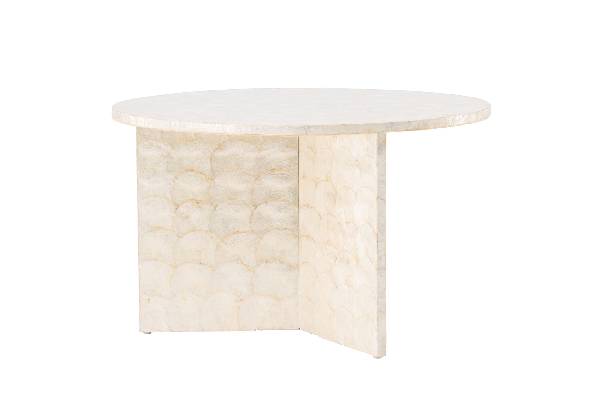 Vind Smögen Sofa bord ⌀70 - Capiz / Natural