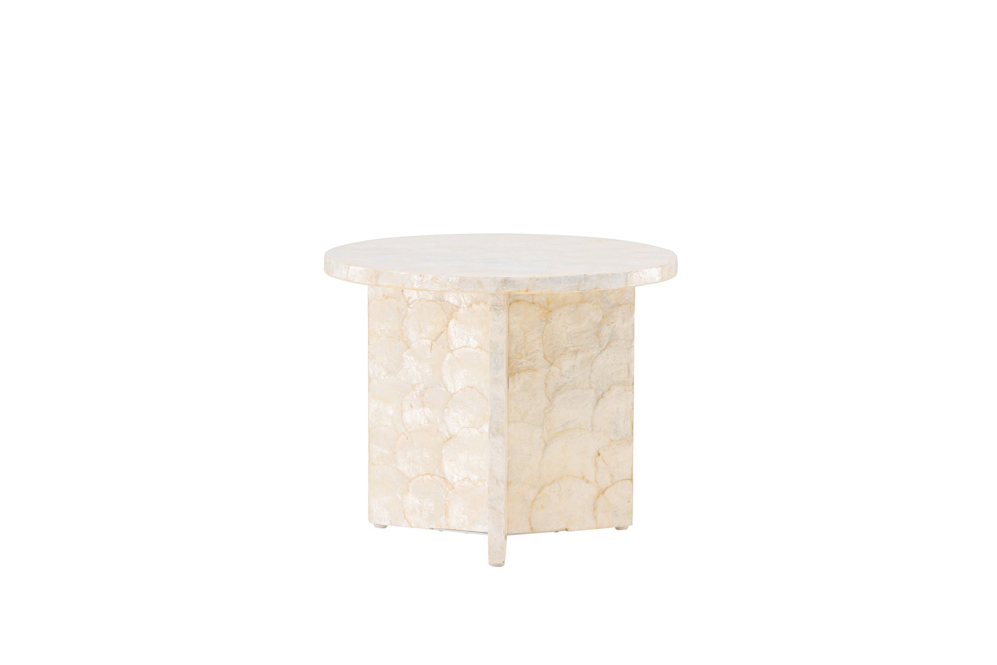 Vind Smögen Sofa bord ⌀40 - Capiz / Natural