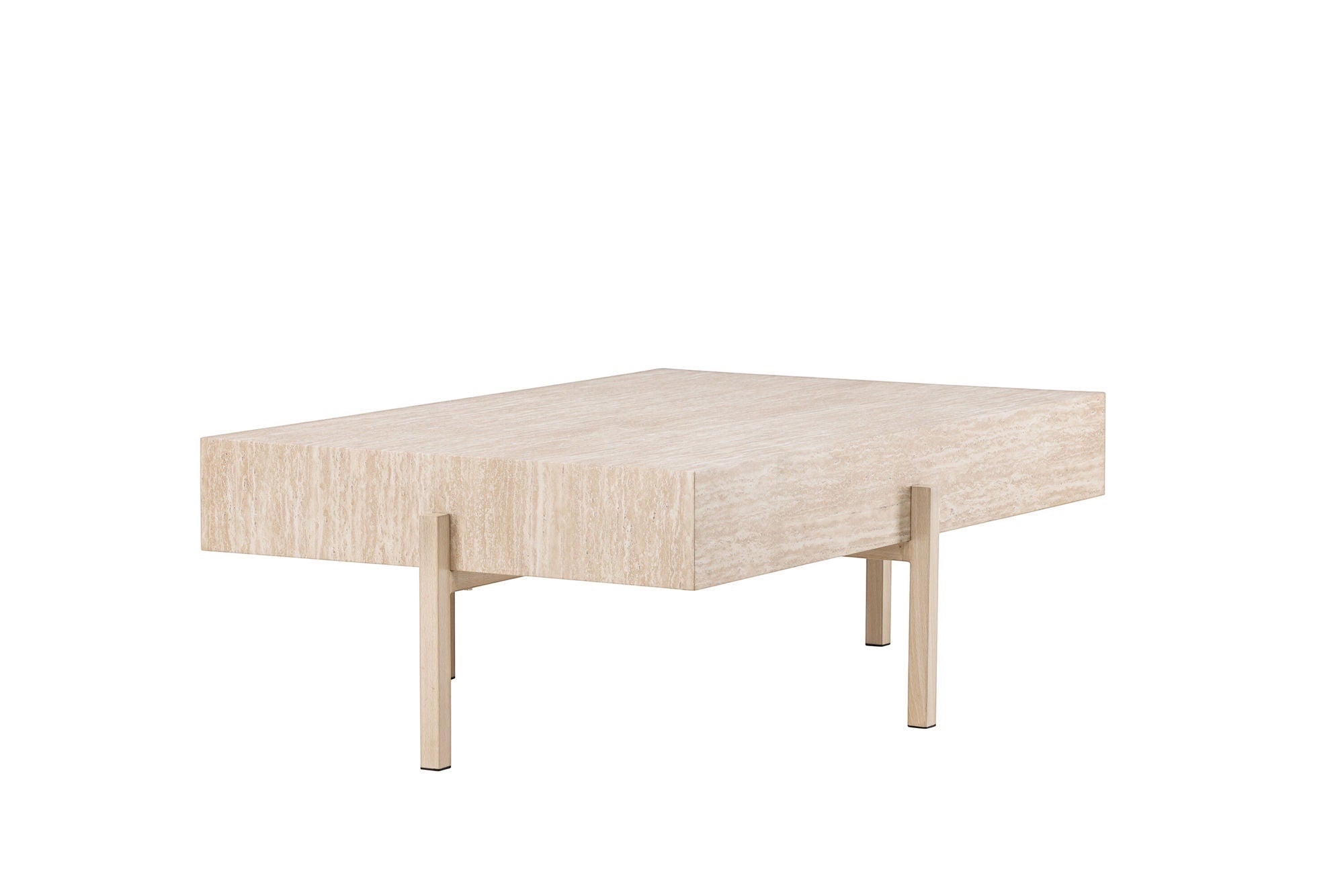Vind Vadholmen Sofa bord 76x130 - Travertine look / FSC 100%
