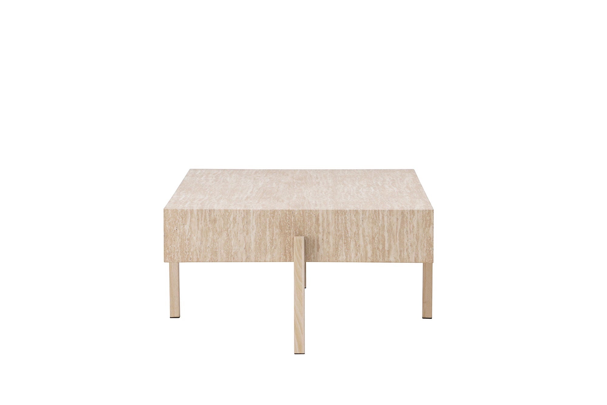 Vind Vadholmen Sofa bord 76x130 - Travertine look / FSC 100%