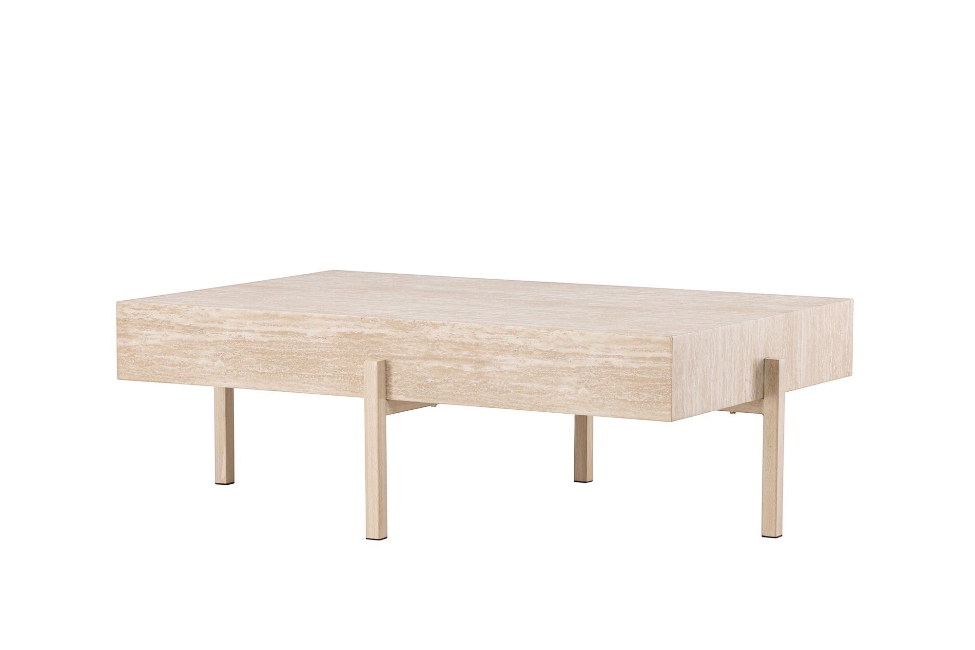 Vind Vadholmen Sofa bord 76x130 - Travertine look / FSC 100%