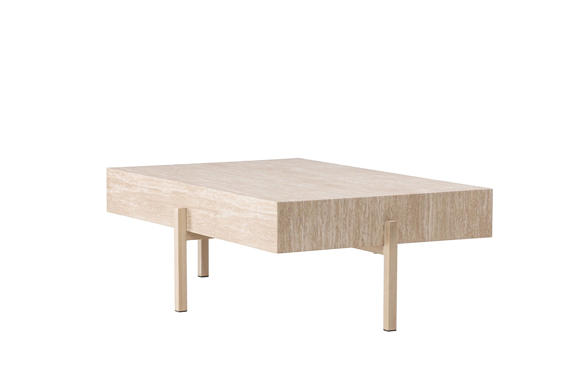 Vind Vadholmen Sofa bord 76x130 - Travertine look / FSC 100%