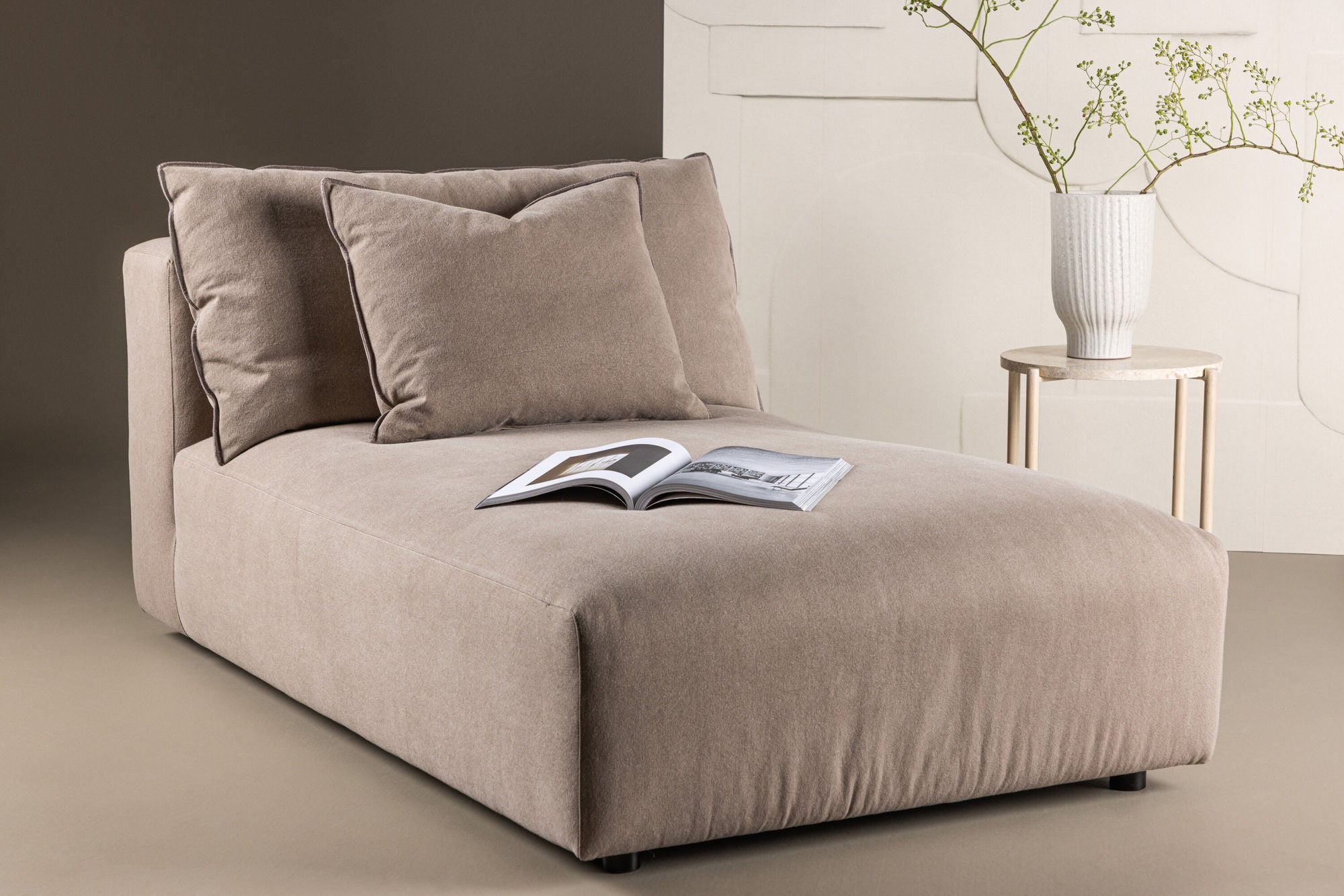 Vind Malö Daybed - Dark Brown Linen /